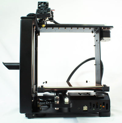 Front view - MakerGear M2 Desktop 3D Printer - Best value for professionals, schools, DIY enthusiasts, and serious makers. This photo is an example of the complexity, precision, and high print quality that the MakerGear M2 is best known for. With its large build volume, heated build plate / platform, open design, easy of use, and ability to print in many different standard and exotic filament materials, the M2 provides everything you need to innovate in your field of work.